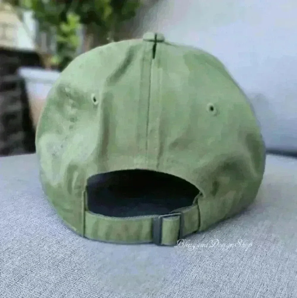 Green Nike Hat H86 Cotton Adjustable Baseball Cap made with Swarovski Crystals